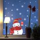 thumbnail image 5 of Fiudx Artículos en oferta con ofertas flash Muñeco de nieve navideño saludando con la mano, copo de nieve, decoración del hogar, pegatinas para puertas y ventanas, 5 of 5