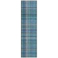 thumbnail image 2 of Addison Rugs Chantille Indoor/Outdoor Transitional Plaid Teal Washable Runner Rug, 2'3" x 7'6", 2 of 6
