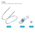 thumbnail image 3 of Unique Bargains Cross-Connector Vertical Pipe Clip, 4 Pack Fit 2'(50mm), 2-3/8'(60mm) Crossover Buckle, 3 of 6