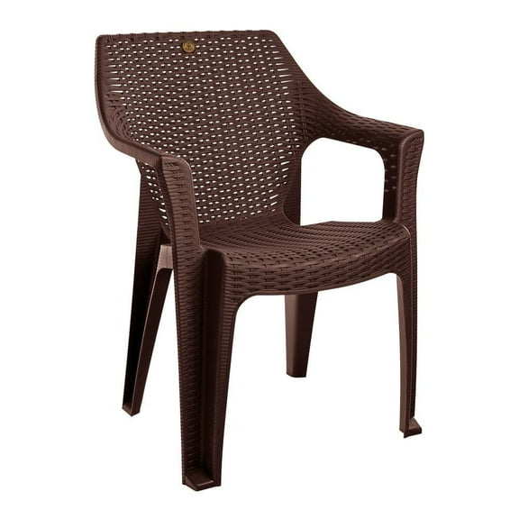 Silla Plásticos La Ardilla Rattan Cleo H81 Chocolate