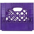 thumbnail image 2 of 16 Quart Plastic Milk Crate 6-Pack Variety Pack, Heavy-Duty Stackable Storage Crates for Home & Commercial Use, 2 of 9