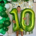 thumbnail image 3 of 40Inch Big Green Number 0 Balloon for Kids Birthday Party Large Self Inflating Foil Green Digit Balloon for Anniversary Graduations for Birthday Party Decorations(Green No 0), 3 of 14