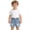 v#147Blue424, variant on Toddler Boys Shorts Solid Color Distressed Wash Denim Patch Elastic Waist With Side Pockets Knee Length For Summer Everyday Use Versatile Bottoms,Blue,7-8 Years