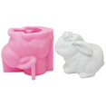 thumbnail image 1 of Silicone Mold DIY Flower Pots Casting Mould Succulent Planter Molds Rabbit Shaped Pen Holder Moulds Epoxy Resin Molds, 1 of 4