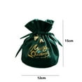 thumbnail image 2 of Creative Packing Bags Christmas Gift Party Decoration Velvet Pouch Candy Storage Bags Gift Bag Drawstring Pouch A-RED, 2 of 8