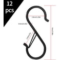 thumbnail image 2 of Ganchos en forma de S a prueba de óxido, ganchos en forma de S de metal resistente recubiertos de vinilo para colgar, diseño de hebilla de seguridad antideslizante, ahorro de espacio y fácil de usar, 2 of 5