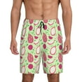 thumbnail image 2 of Picia Dragon Fruit 1 Pajama Shorts for Men, Men's Pajama Bottoms, Sleepwear,Short Pajama Pants-Small, 2 of 9