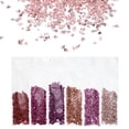 thumbnail image 1 of Uxcell 6Pcs Chips de vidrio triturado de alto brillo, chips de vidrio irregulares de 1.06 oz en rojo, lavanda, violeta, marrón, rosa, oro rosa, 1 of 7