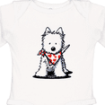 thumbnail image 4 of Inktastic Westie in Bandana Boys or Girls Long Sleeve Baby Bodysuit, 4 of 5