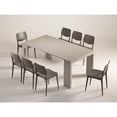 thumbnail image 3 of Casabianca Home Erika Extendable Console Table In Beige Textured Melamine, 3 of 5