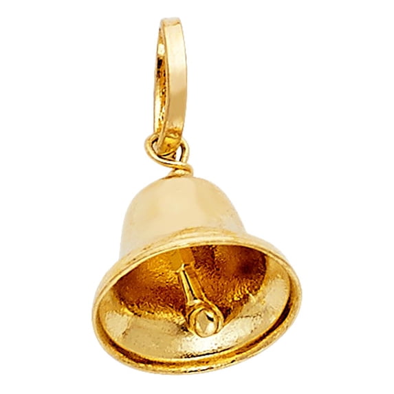14K Bell Pendant
