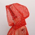 thumbnail image 5 of Yvsxxv 1Pc Red Starry Glitter Hooded Cloak Shiny Formal Outerwear for Women Men, 5 of 7