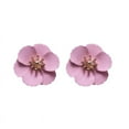 thumbnail image 3 of Pendientes creativos de moda en línea Elegantes pendientes de pintura en aerosol con flores dulces para niña Mori Decoraciones para mujeres, 3 of 6