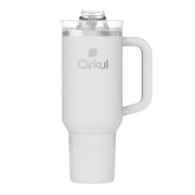 Cirkul 40oz All-Day StrawSip, Fog Gray & Cirkul LifeSip Flavor Cartridge Variety Pack, Drink Mix, 6-Pack