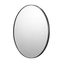 KFFKFF Wall Hanging Cosmetic Mirror, 0.15" Depth, 30 in Mirror Encased in Aluminium Alloy & Shatter-Proof Film, Resilient Mirror with Z-Bracket, Suitable for Bathroom/Bedroom/Lounge