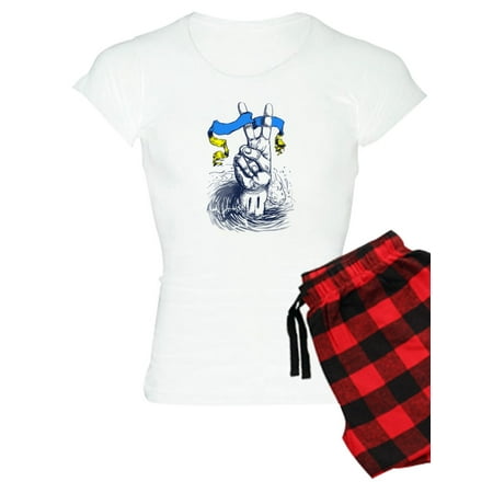 

CafePress - Pro Ukraine Support Ukrainian Flag Peace S Pajamas - Women s Light Pajamas