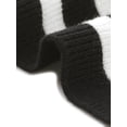 thumbnail image 5 of DARING DIVA Sweater Long Sleeve V Neck Above the Knee Striped Knit Dress XS Black White, 5 of 7
