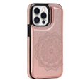 thumbnail image 1 of Funda para iPhone 12 Pro Max con tarjetero de piel sintética con estampado de flores de datura, 1 of 5