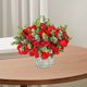 thumbnail image 5 of Decoración del hogar Flores artificiales Flores falsas Ramo de simulación Rosas Yasi Hogar Sala de estar Flores decorativas Boda Arreglos de jardinería Flores de simulación Ramo de simulación de rosas, 5 of 6