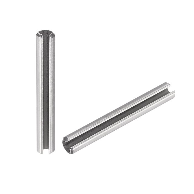 Unique Bargains Slotted Spring Pin M3 x 25mm 304 Stainless Steel Split Spring Roll Dowel Pins Plain Finish 20Pcs
