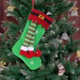 thumbnail image 3 of Christmas Stocking Home Decorations Gifts, Funny Elf Pattern Xmas Present Socks, 3 of 5