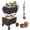Antique Black#8, variant on Hand Truck Jumbo Shopping Cart,2 Layers Grocery Cart on Wheels, Foldable Utility Shopping Carts with Double Basket and 360° Rolling Swivel Wheels for Groceries Laundry,Dolly