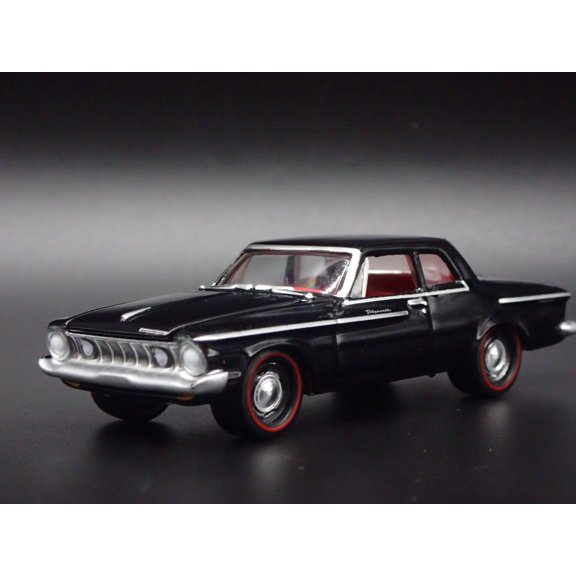 Open Box 1962 62 PLYMOUTH SAVOY MAX WEDGE BLACK RARE 1/64 SCALE DIORAMA DIECAST MODEL CAR