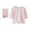 Pink, variant on Kids Cotton Pajamas Set Girls Boys Pjs 3/4 Sleeve Pullover Pants Cute Soft 2 Piece Loungewear Sleepwear White, 9 Years