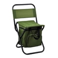 thumbnail image 3 of Silla de camping plegable perfecl bolsa térmica taburete con respaldo verde, 3 of 8