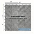 thumbnail image 6 of FlooringInc Nitro Garage Floor Tiles, Vented Pattern, Interlocking, Graphite, 12"x12", 52 pack, 52 sq/ft, 6 of 11