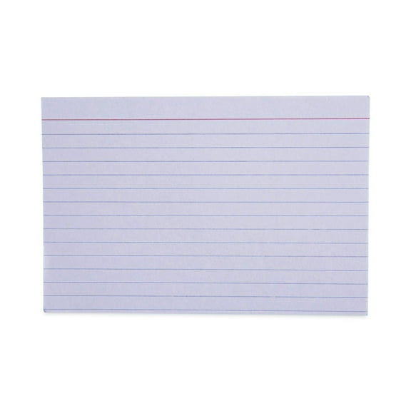 Universal UNV47210EE 3 in. x 5 in. Ruled Index Cards - White (100/Pack)
