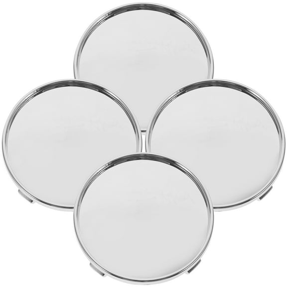 Worgeous  4 Pcs Wheel Hub Protector Car Center Caps Automotive Silver