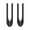 Black, variant on Pebbuoy 4Pcs Car Door Handle Wrap Cover Decorative Stickers Anti-scratch Faux Leather Protector Sticker for Tesla Model3