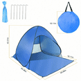 thumbnail image 5 of Pop Up Beach Tent Sun Shade Shelter Anti-UV Automatic Waterproof Tent Canopy For 2/3 Man W/ Net Window Storage Bag For Outdoor Beach Camping Fishing Park Lake, 5 of 6