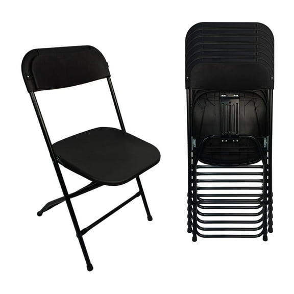 Set de 6 sillas de plástico plegable – Para exterior Uso rudo