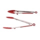 thumbnail image 5 of Pinzas Para Alimentos De Cocina, 2 Uds., Punta De Silicona De 12 Pulgadas, Acero Inoxidable Largo, 5 of 7