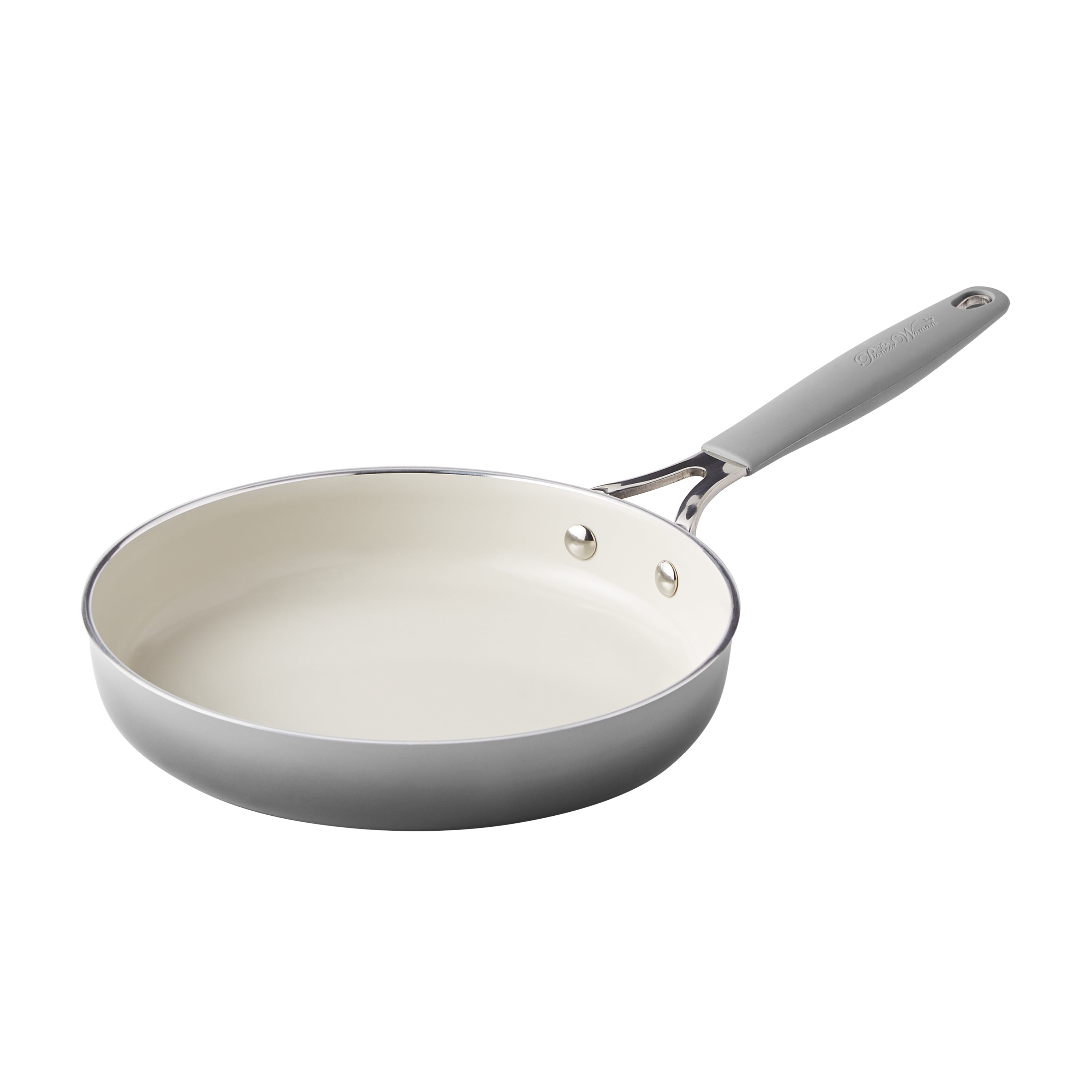 The Pioneer Woman 12 pieces Classic Belly Cookware Set, Porcelain Enamel, Ombre Grey