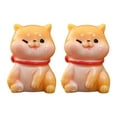 thumbnail image 5 of Sunjoy Tech 2Pcs Dog Ornaments Vivid Eye-catching Handmade Casting Mini Adorable Puppy Miniature Figurines for Garden, 5 of 8