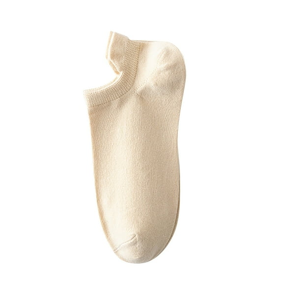 Clearance Sale Ukumplol Socks for Women No Show Socks Womens Women's Color Matching Multi Color Breathable Plush and Thick Insulation Socks Ankle Socks Beige One Size