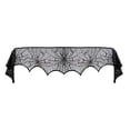 thumbnail image 1 of Yeacher Elements Spooky Pattern Fireplace Cloth Black Lace Family Party Scene Decoration, 1 of 8