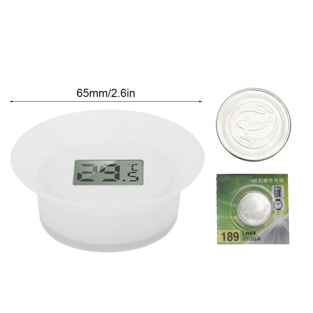 Fish Tank Thermometer, Large Dry Dual Use Fish Tank Water Thermometer, LCD for Fish Tank Thermometer Aquarium Fish