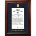 thumbnail image 2 of Campus Images CGCEX00211x14 11 x 14 in. Patriot Frames Coast Guard Certificate Executive Mahogany Frame with Silver Medallion, 2 of 2