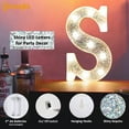 thumbnail image 4 of Light Up Letters, Glitter Letter Lights Battery Powered Silver Marquee Letters LED Alphabet Letter Sign for Night Light Wedding Birthday Party Girls Gifts Christmas Home Bar Decorations-Shiny Letter Z, 4 of 5