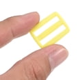 thumbnail image 4 of 1 Inch Tri-Glide Slide Buckles Webbing Strap Fastener, Yellow, 50 Pack, 4 of 5