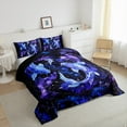 thumbnail image 3 of Manfei Goldfish Bedding Comforter Set,Constellation Horoscope Twin Comforter Sets,Purple Blue Ombre Bedding Set For Girls Boys,Luxury Bedroom Decor Reversible,2 Pieces, 3 of 8