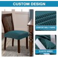 thumbnail image 5 of Warm White Funda De Asiento Para Silla De Comedor Fundas De Asiento De Silla De Spandex Elástico Fundas De Cojín De Asiento De Silla Para Comedor Sillas De Cocina Asiento De Silla, 5 of 5