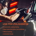 thumbnail image 5 of 2Pcs Plastic Flexible Edge Polishing Buffing Hook and Loop Backing Pad Polishing Machine Replacement Parts with Sponge Dark Orange 150x40mm Diy, 5 of 6