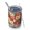 Christmas Patchwork Santa Reindeer, variant on Christmas Nutcracker Angel Toy Pattern Wide Mouth Tumbler 1 Pack, Vacuum Insulated Double Wall Travel Mug 304 Stainless Steel Inner Liner Gifts Ideas for Teens Adults Office Workers Teachers