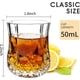 thumbnail image 2 of Vasos de chupito de 50 ml, vidrio sin plomo, vaso de chupito transparente con base gruesa, 2 of 4
