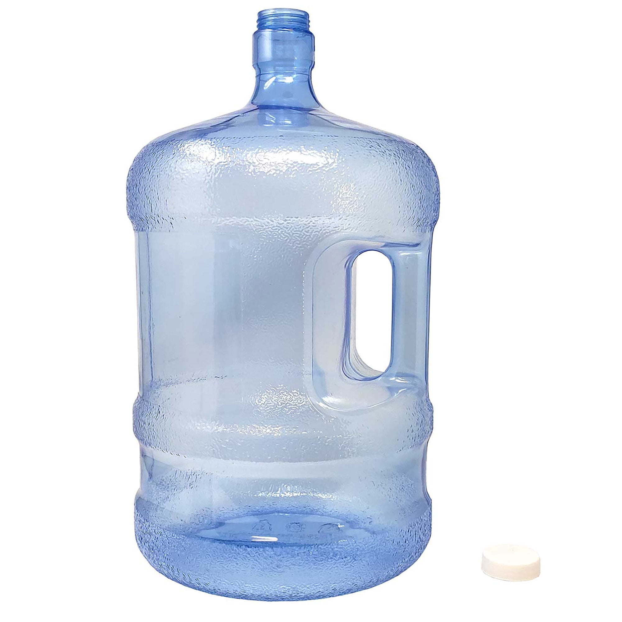 Reusable 5 Gallon Fresh Water Bottle Jug Container, Easy Grip Carry